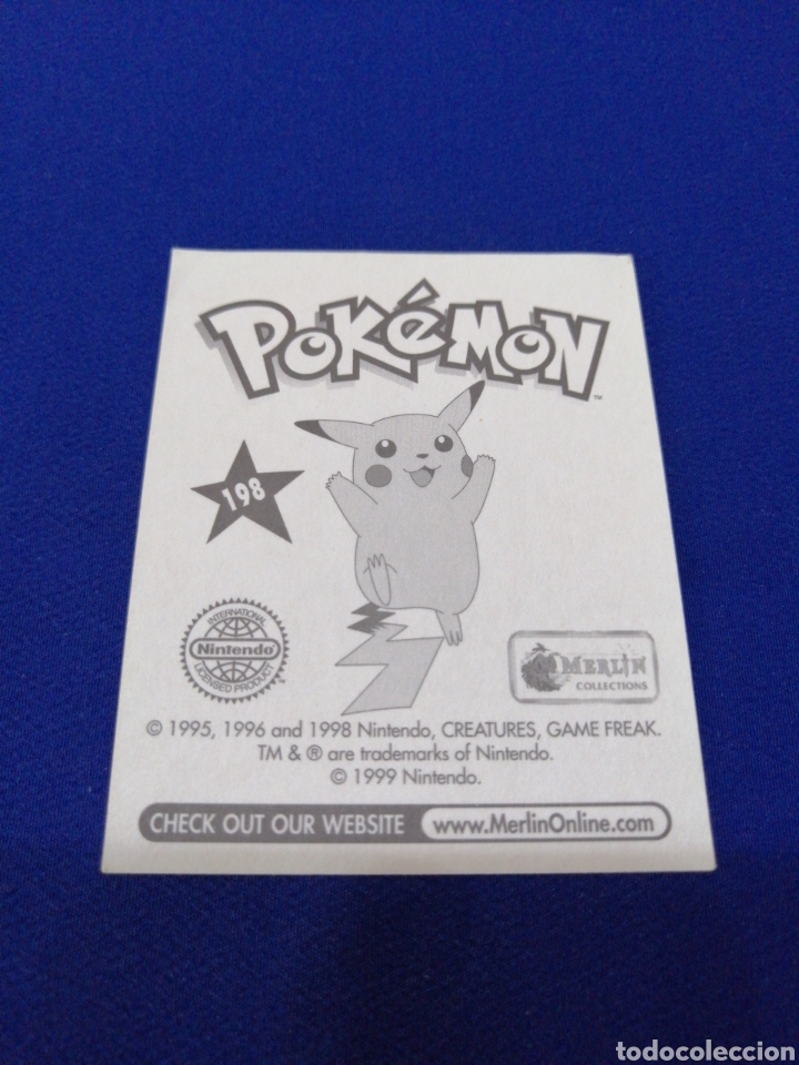 Coleccionismo cromos antiguos: POKEMON 1999 NUMERO 198 - Foto 2