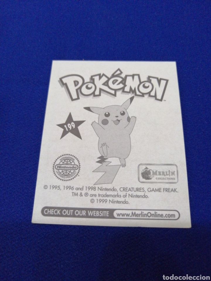 Coleccionismo cromos antiguos: POKEMON 1999 NUMERO 199 - Foto 2