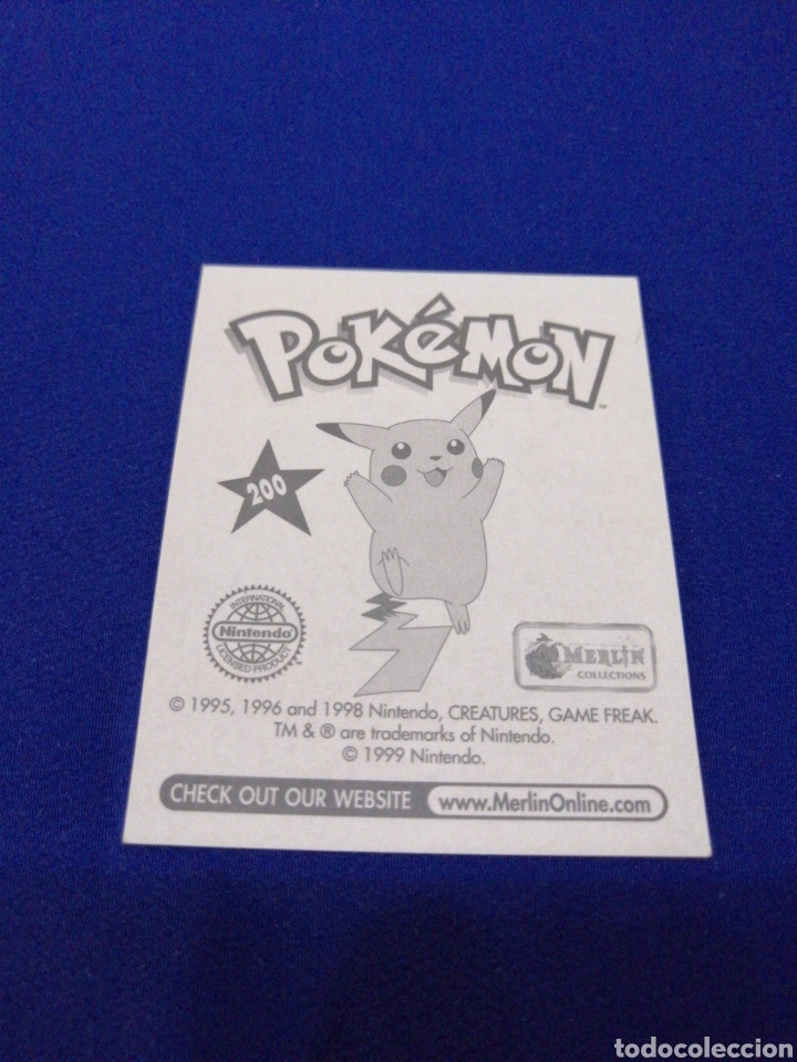 Coleccionismo cromos antiguos: POKEMON 1999 NUMERO 200 - Foto 2