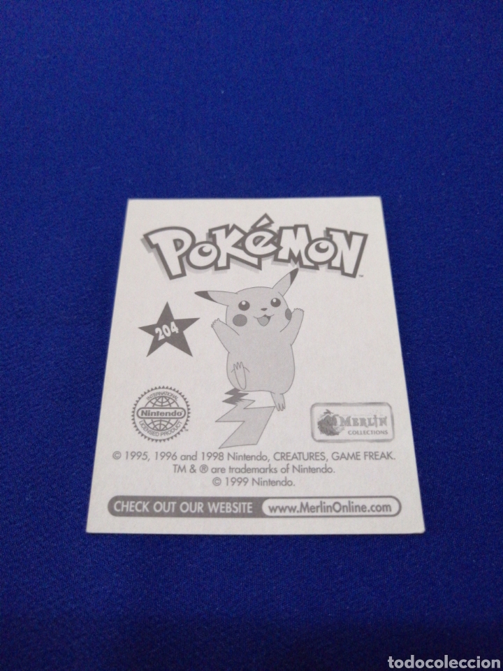 Coleccionismo cromos antiguos: POKEMON 1999 NUMERO 204 - Foto 2