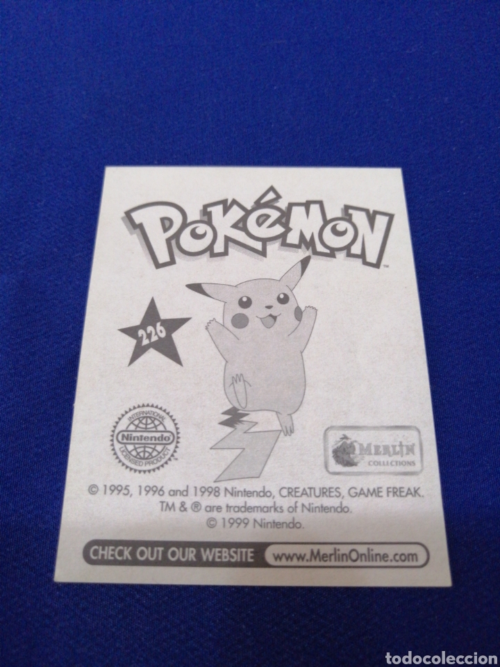 Coleccionismo cromos antiguos: POKEMON 1999 NUMERO 226 - Foto 2