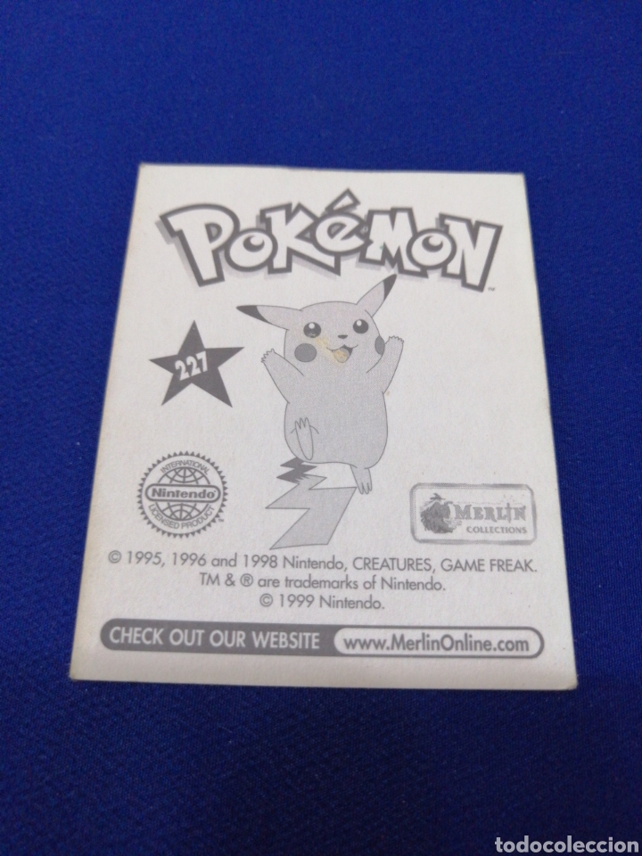 Coleccionismo cromos antiguos: POKEMON 1999 NUMERO 227 - Foto 2