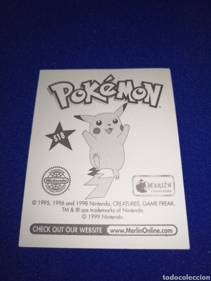 Coleccionismo cromos antiguos: POKEMON 1999 NUMERO S18 - Foto 2
