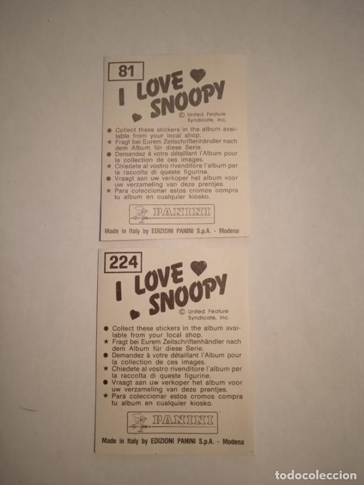Coleccionismo cromos antiguos: Cromos Snoopy Panini - Foto 2