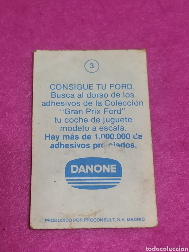 Coleccionismo cromos antiguos: Cromo Danone gran prix Ford N 3 - Foto 2