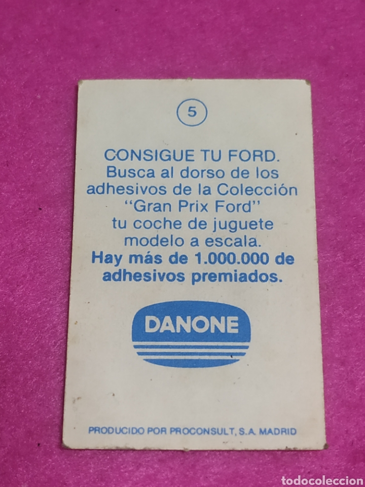 Coleccionismo cromos antiguos: Cromo Danone gran prix Ford N 5 - Foto 2
