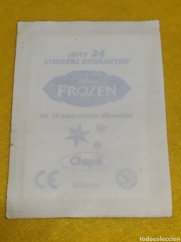 Coleccionismo cromos antiguos: Cromo Frozen a&ntilde;o 2015 precintado, - Foto 2