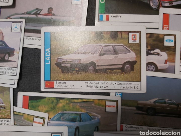 Coleccionismo cromos antiguos: Lote 30 cromos COCHES 89 - Foto 2
