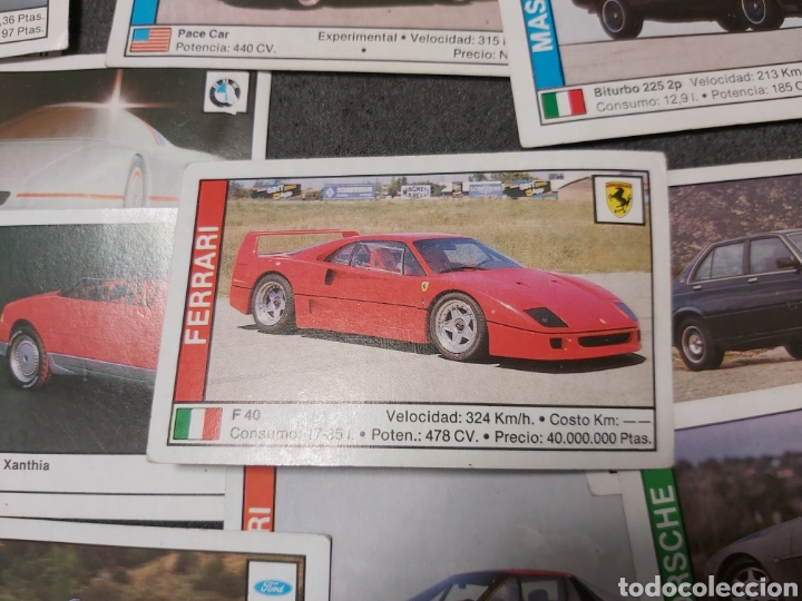 Coleccionismo cromos antiguos: Lote 30 cromos COCHES 89 - Foto 3