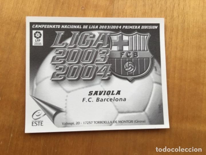Coleccionismo cromos antiguos: Este 03-04 Saviola nunca pegado - Foto 2