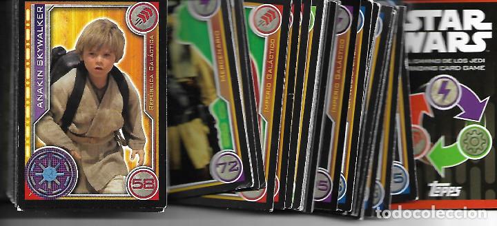 Coleccionismo Cromos antiguos: gran lote de de star wars el camino de los jedi y force attax mas de 220 cromos