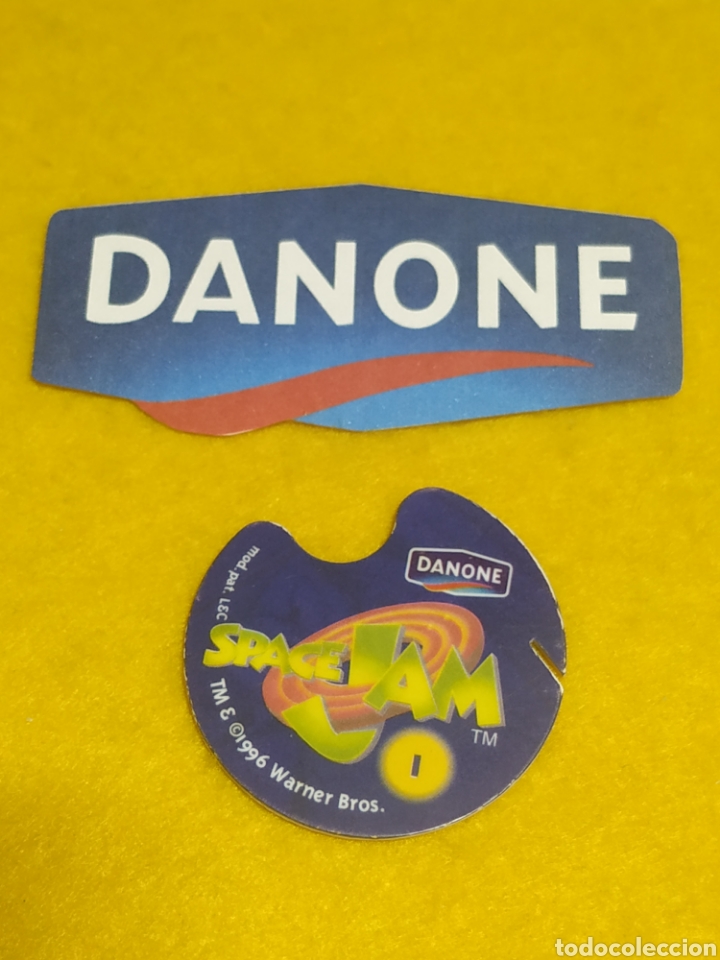 Coleccionismo cromos antiguos: Tazo Danone 1996 space Jam N 1 - Foto 2