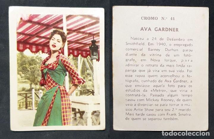 Coleccionismo Cromos antiguos: CINE - AVA GARDNER - CROMO N&ordm; 44 - A&Ntilde;O 1951