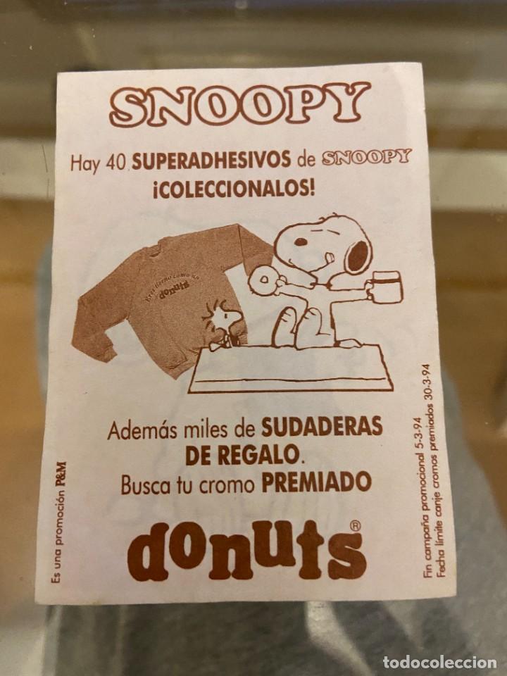 Coleccionismo cromos antiguos: SNOOPY DONUTS BUEN ESTADO - Foto 2