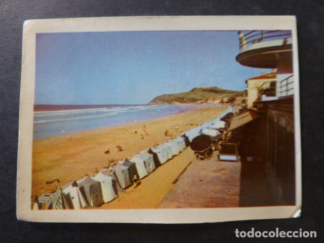 Coleccionismo Cromos antiguos: ZARAUZ GUIPUZCOA PLAYA ANTIGUO CROMO A&Ntilde;OS 50 8 X 6 CTMS
