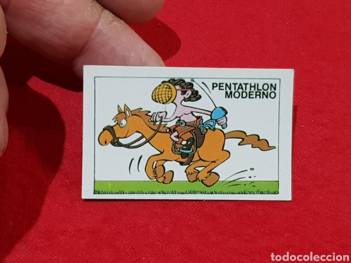 Coleccionismo Cromos antiguos: Cromo pentatlon moderno tipos Sonric's tipo Matutano tipo pastelito cropan