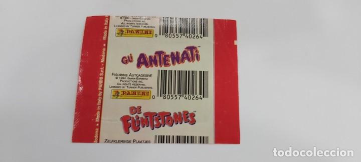 Coleccionismo cromos antiguos: SOBRE DE CROMOS VACIO PANINI LOS PICAPIEDRA - Foto 2