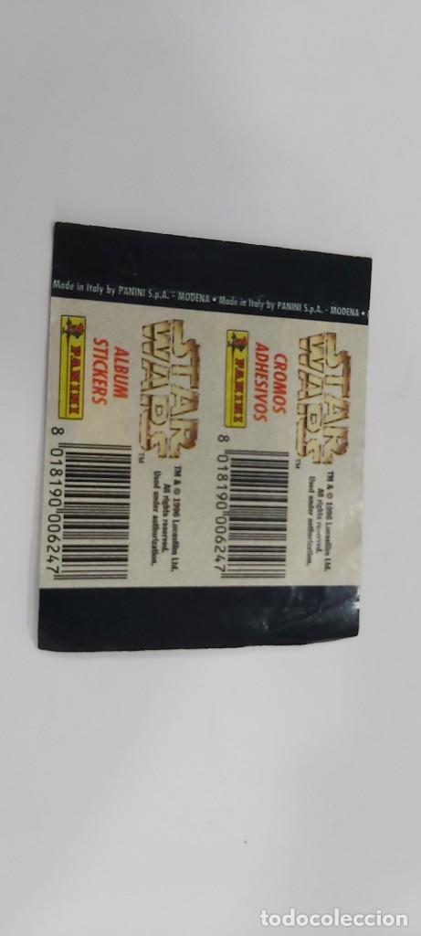 Coleccionismo cromos antiguos: SOBRE DE CROMOS VACIO PANINI STAR WARS - Foto 2