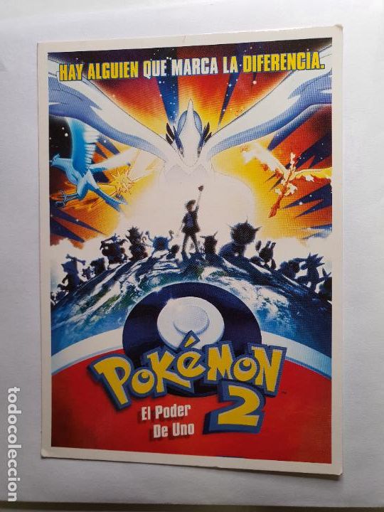 Coleccionismo cromos antiguos: POSTAL TARJETA CROMO POKEMON - POKEMON 2 EL PODER DE UNO -- - Foto 1