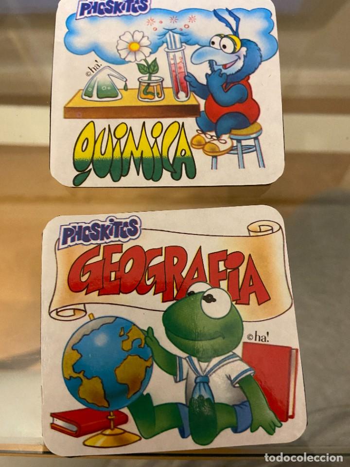 Coleccionismo cromos antiguos: phoskitos peque&ntilde;ecos n&ordm; 21 y 22 geografia y quimica