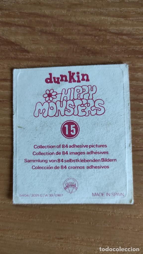 Coleccionismo cromos antiguos: Dunkin Hippy Monsters. N&uacute;mero 15 - Foto 2
