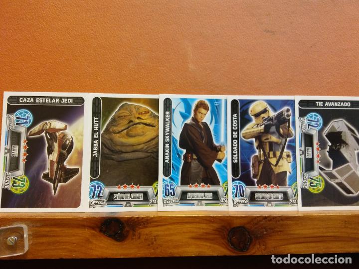 Coleccionismo cromos antiguos: LOTE DE CROMOS STAR WARS. TOPPS FORCE ATTAX. - Foto 1