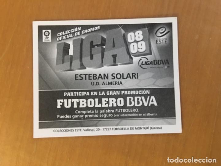 Coleccionismo cromos antiguos: Este 08-09 Solari sin pegar - Foto 2
