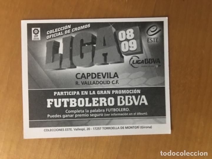 Coleccionismo cromos antiguos: Este 08-09 Capdevila sin pegar - Foto 2