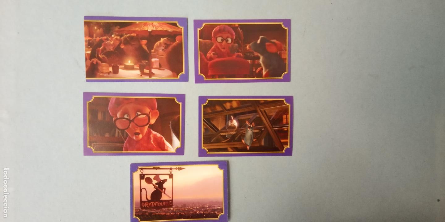 Coleccionismo Cromos antiguos: RATATOUILLE. DISNEY PIXAR. PANINI. LOTE DE CROMOS NUEVOS.