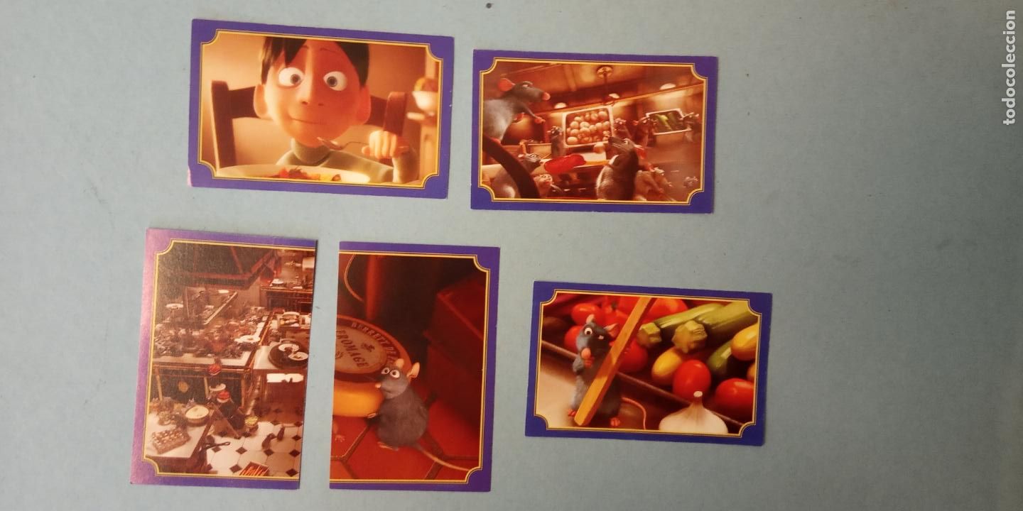Coleccionismo Cromos antiguos: RATATOUILLE. DISNEY PIXAR. PANINI. LOTE DE CROMOS NUEVOS.