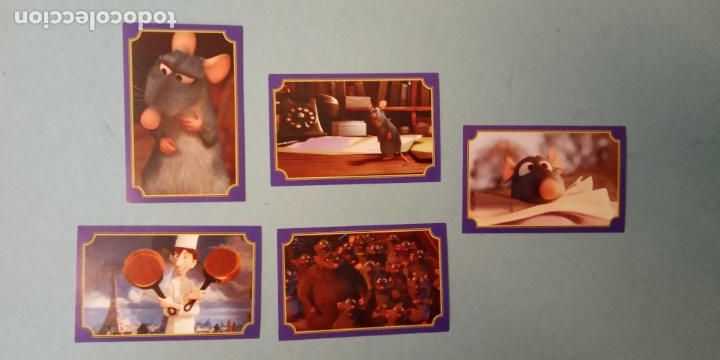 Collezionismo Figurine antiche: RATATOUILLE. DISNEY PIXAR. PANINI. LOTE DE CROMOS NUEVOS.