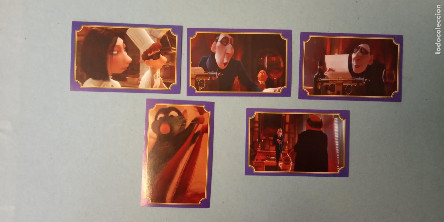 Collezionismo Figurine antiche: RATATOUILLE. DISNEY PIXAR. PANINI. LOTE DE CROMOS NUEVOS.