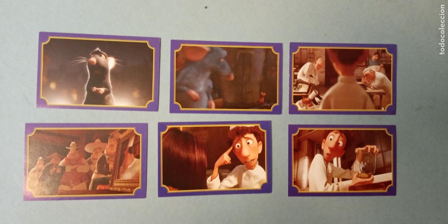 Collezionismo Figurine antiche: RATATOUILLE. DISNEY PIXAR. PANINI. LOTE DE CROMOS NUEVOS.