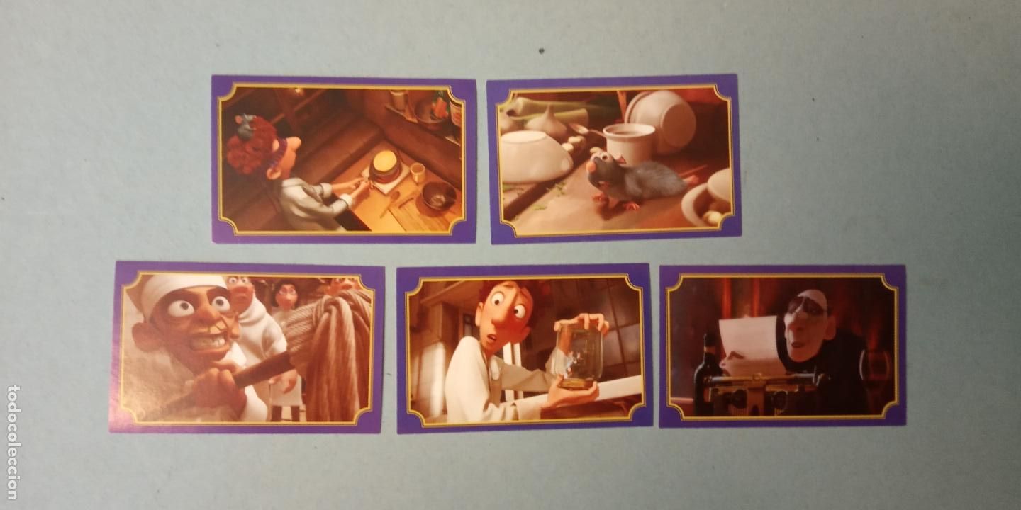 Colecionismo Cromos antigos: RATATOUILLE. DISNEY PIXAR. PANINI. LOTE DE CROMOS NUEVOS.
