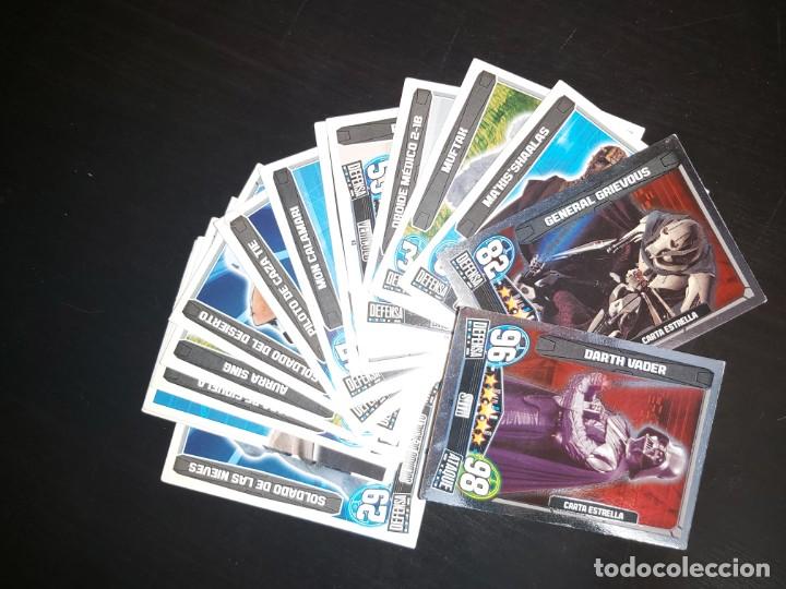 Coleccionismo cromos antiguos: Lote 15 cromos Star Wars Force Attax - Foto 1