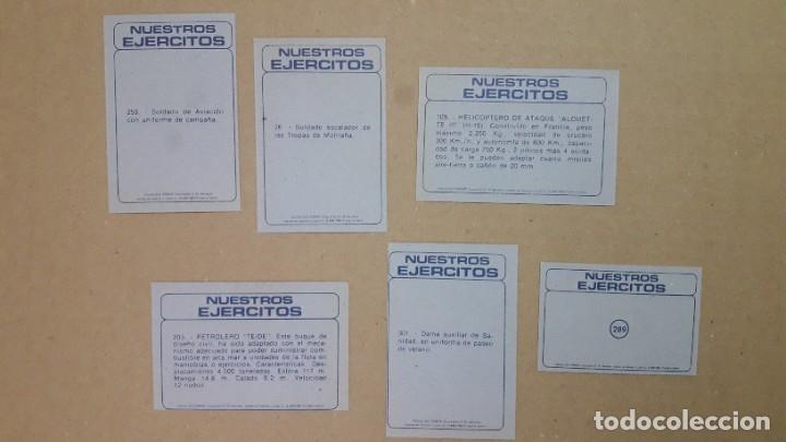 Coleccionismo cromos antiguos: Lote 6 cromos colecci&oacute;n Nuestros Ej&eacute;rcitos - Foto 1