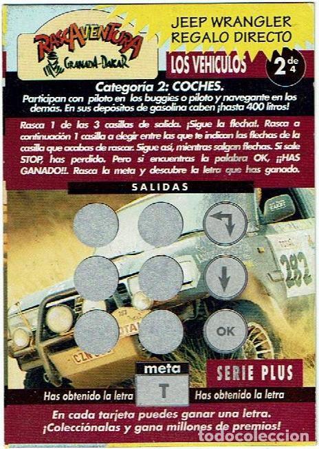 Collezionismo Figurine antiche: COLECCI&Oacute;N CROMOS MATUTANO RASCAVENTURA GRANADA-DAKAR LOS VEHICULOS 2 DE 4 SERIE PLUS PREMIADO T