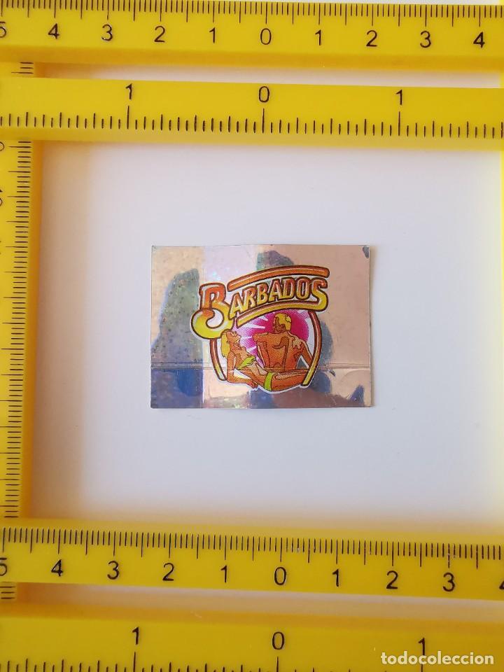 Sammeln alte Sammelbilder: CROMO PEGATINA CROMADA SIN PEGAR PLATA PANRICO DONUTS PLATEADO BRILLANTE BARBADOS