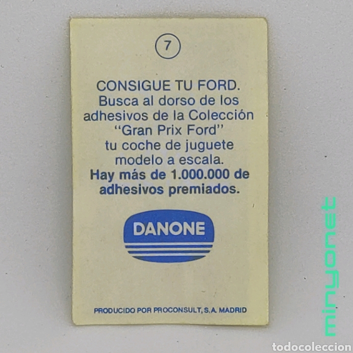 Coleccionismo cromos antiguos: Cromo Danone Gran Prix Ford - 7 Brabham BT33 - Foto 2