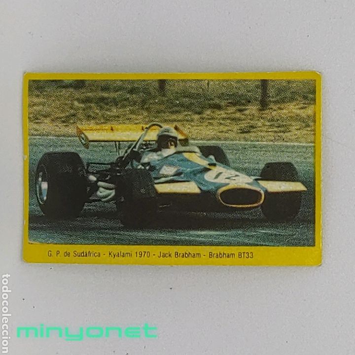 Coleccionismo cromos antiguos: Cromo Danone Gran Prix Ford - 7 Brabham BT33 - Foto 1