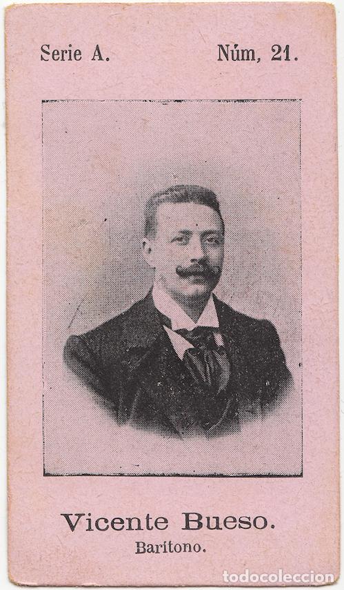 Coleccionismo Cromos antiguos: Vicente Bueso - Fototipia - Cantante Zarzuela Teatro