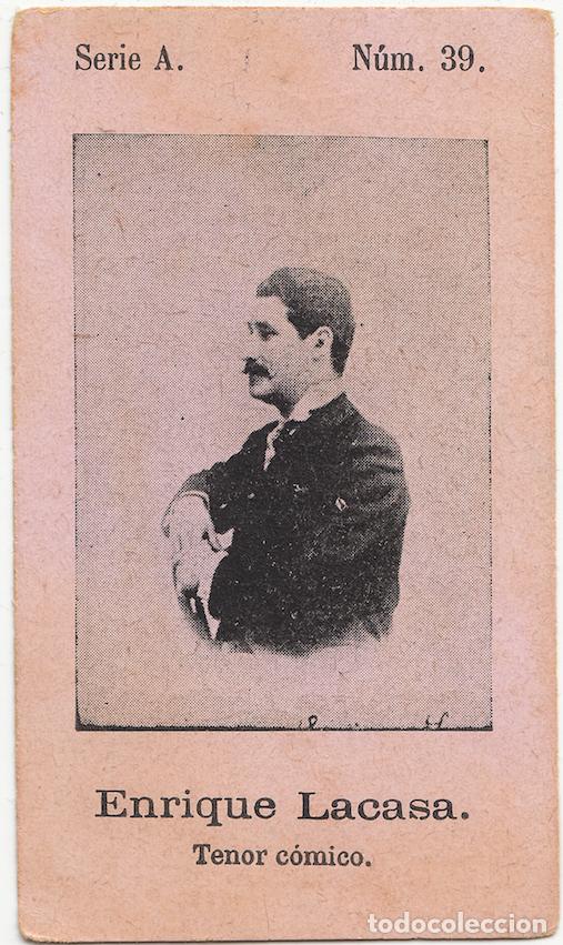Collectionnisme Cartes &agrave; collectionner anciennes: Enrique Lacasa - Fototipia - Cantante Zarzuela Teatro