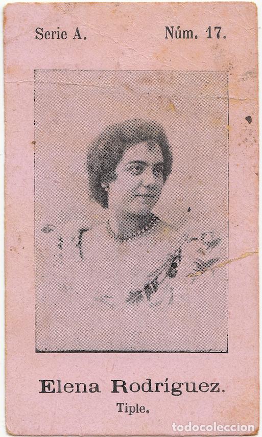 Collectionnisme Cartes &agrave; collectionner anciennes: Elena Rodr&iacute;guez - Fototipia - Cantante Zarzuela Teatro