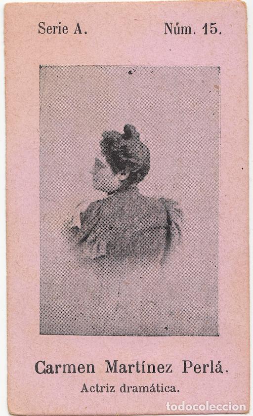 Collectionnisme Cartes &agrave; collectionner anciennes: Carmen Mart&iacute;nez Perl&aacute; - Fototipia - Actriz Zarzuela Teatro