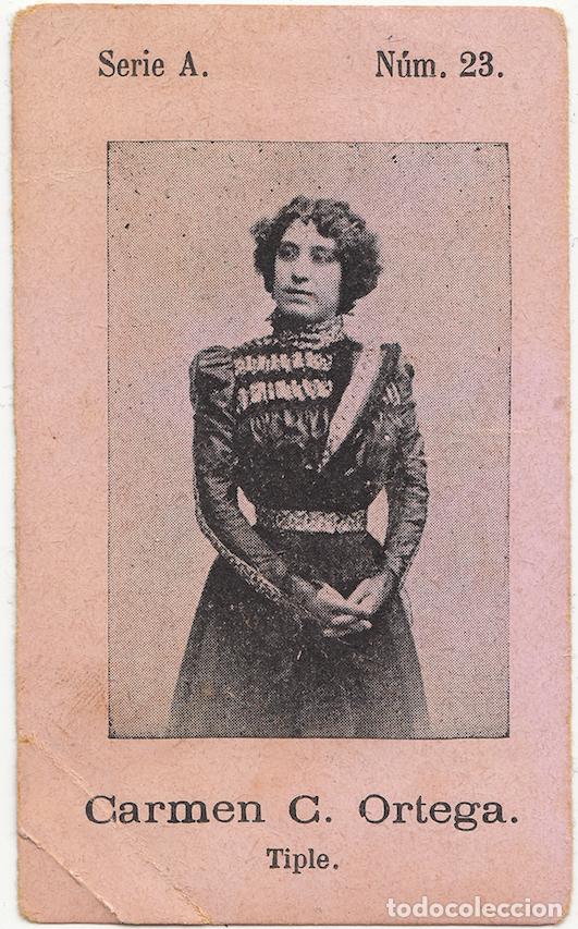 Coleccionismo Cromos antiguos: Carmen Ortega - Fototipia - Cantante Zarzuela Teatro