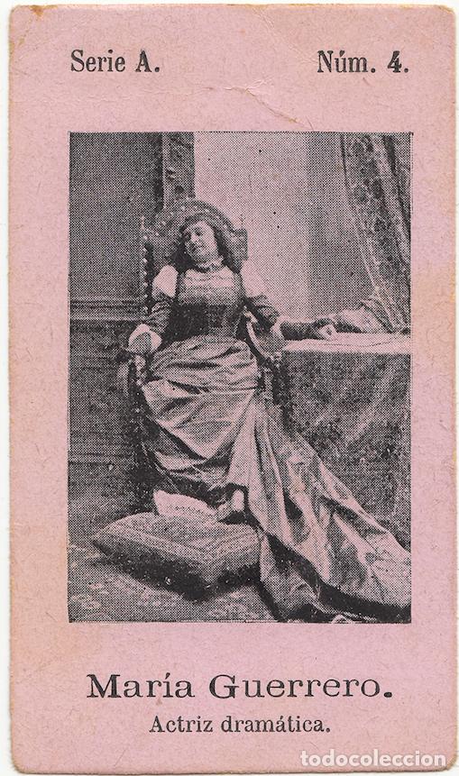 Coleccionismo Cromos antiguos: Mar&iacute;a Guerrero en &laquo;El vergonzoso en palacio&raquo; - Fototipia - Actriz Teatro