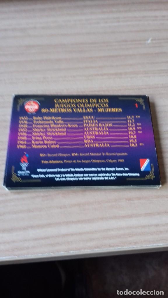 Coleccionismo cromos antiguos: Lote de tarjetas Olimpiadas - Foto 2