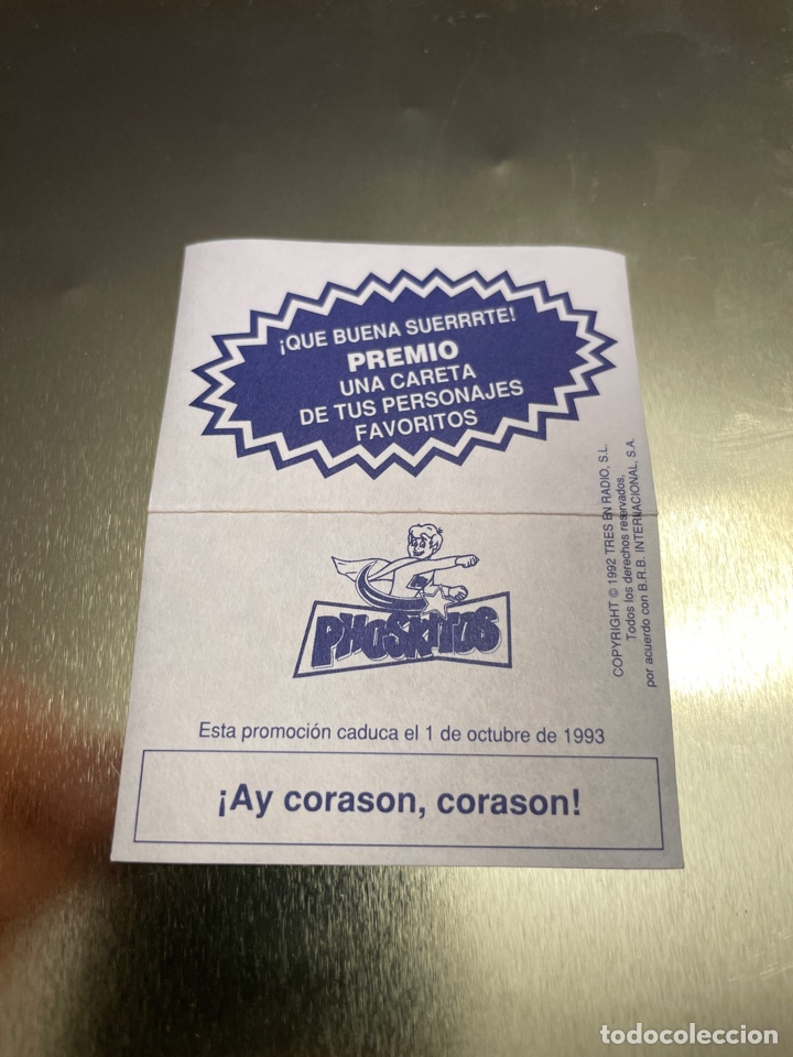 Coleccionismo cromos antiguos: Phoskitos al ataque Premio - Foto 2