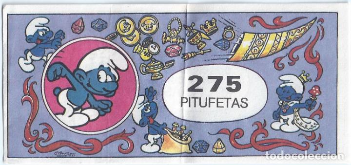 Coleccionismo cromos antiguos: 275 pitufetas - Banca del pitufo - Foto 1