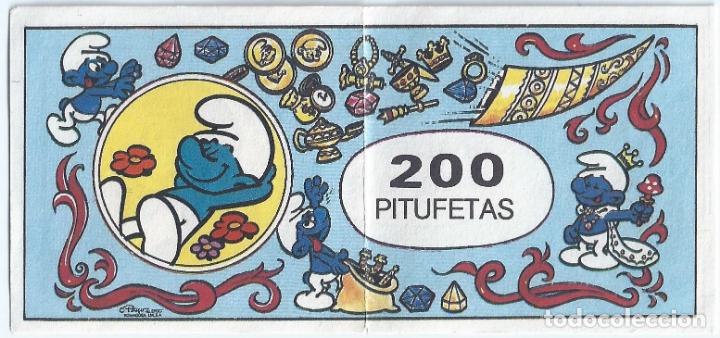Coleccionismo cromos antiguos: 200 pitufetas - Banca del pitufo - Foto 1